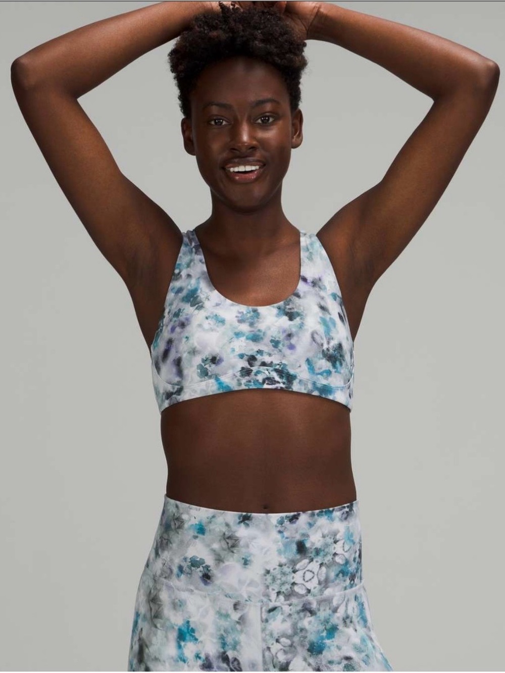 Lululemon Light Support Nulu Yoga Bra A/B Cup in Kaleidofloral Multi | Size 6